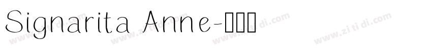 Signarita Anne字体转换